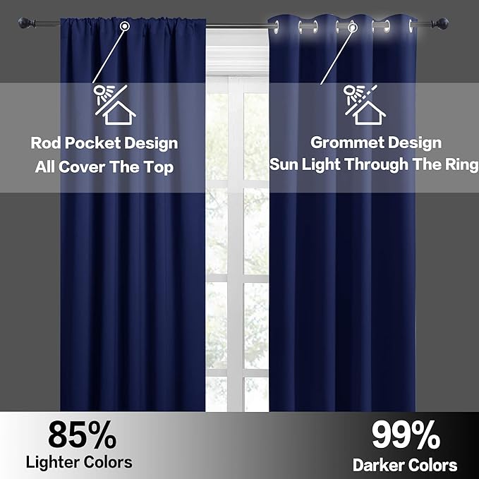 RYB HOME Small Curtains for Kitchen Window - Image 6