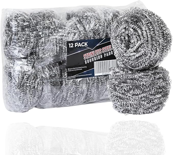 Brheez Stainless Steel Cleaner Scouring Pads by Brheez
