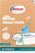 Eco Floor Cleaner Sheets, Safe for Pets & Kids by Binbata