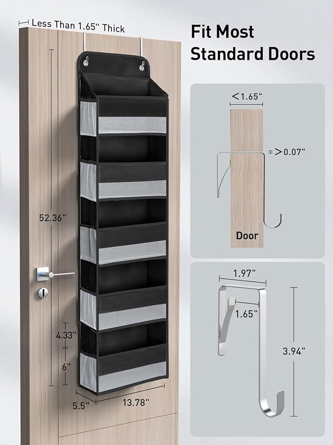 Yecaye 1 Pc Over the Door Organizer - Image 5