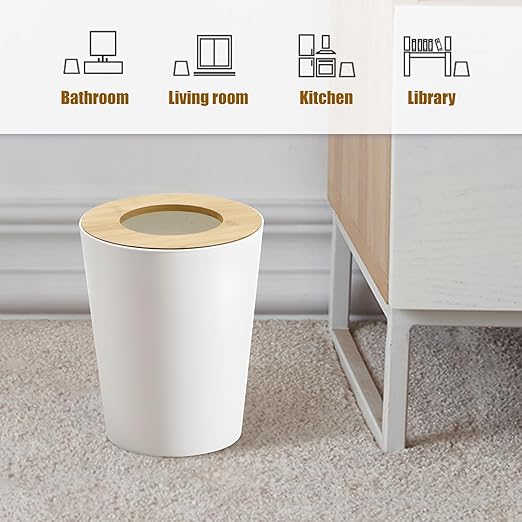 White Trash Can for Bedroom - Image 7