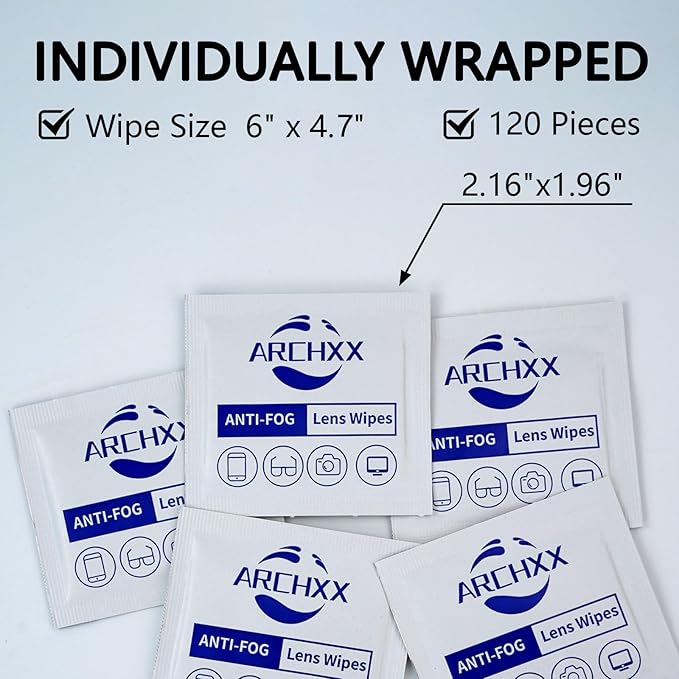 Anti Fog Wipes for Glasses, Pre-Moistened Cleaning Wipes, Lens Cleaner Wipe for - Image 8
