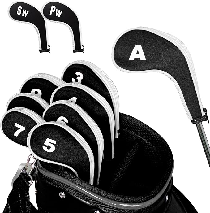 Golf 12pcs Thick Synthetic Golf Iron Head Covers Set Headcover Fit All Brands - Image 5