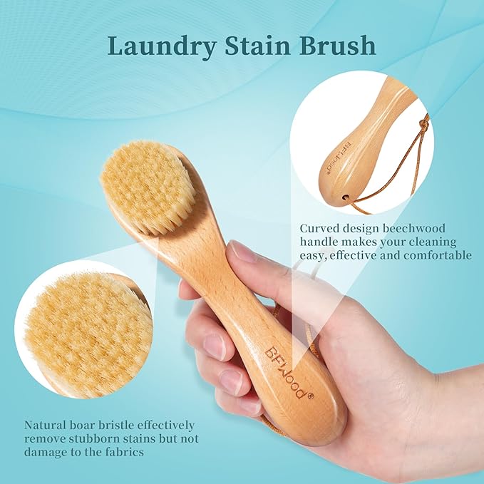 BFWood 2PCS Laundry Stain Brush - Image 3
