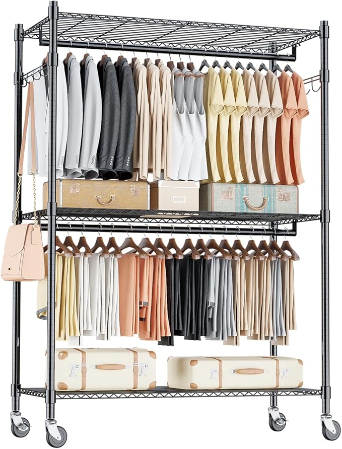 Homdox 3 Tier Heavy Duty Garment Rack by HOMDOX