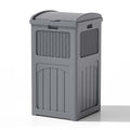 Patiowell 36 Gallon Outdoor Trash Can, Resin Outdoor Garbage Can by Patiowell