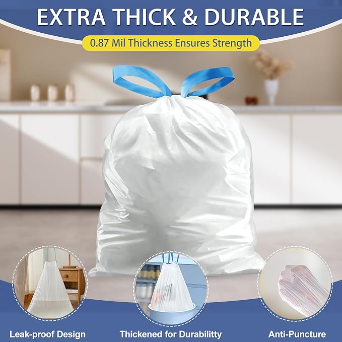 18 Gallon Trash Bags with Drawstring - Image 4