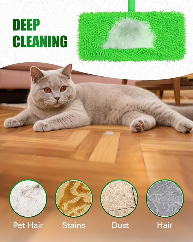 Reusable Wet Pads Refill for Swiffer Sweeper Mop, Dry Sweeping Cloths & Wet - Image 4