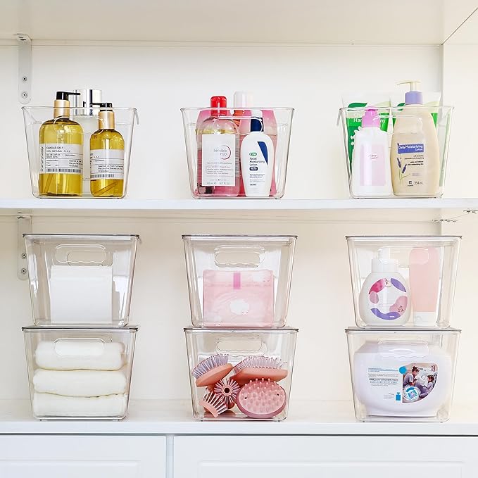 Vtopmart 2 Pack Clear Stackable Storage Bins - Image 5