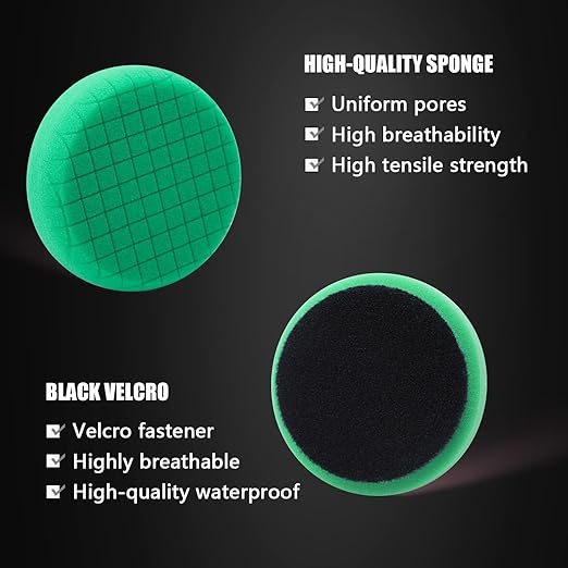 Green Heavy Cut Pad, Buffing Polishing Pads, SPTA 1Pc 3.5 Inch Face - Image 6