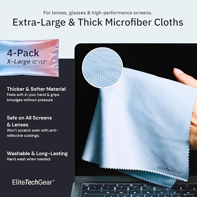 Elite Screens Microfiber Cleaning Cloth - Image 2