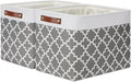 DULLEMELO Foldable Nursery Storage Baskets Canvas Storage Bins by DULLEMELO