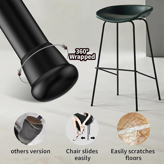 0.75 Inch Heavy Duty Rubber Chair Leg Caps - Image 3