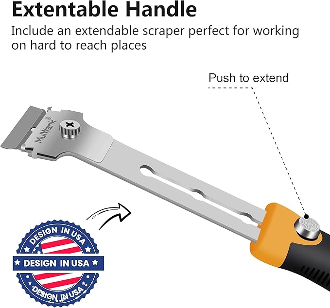 MulWark Razor Blade Scraper, 4 Handles Razor Scraper Set - Image 3