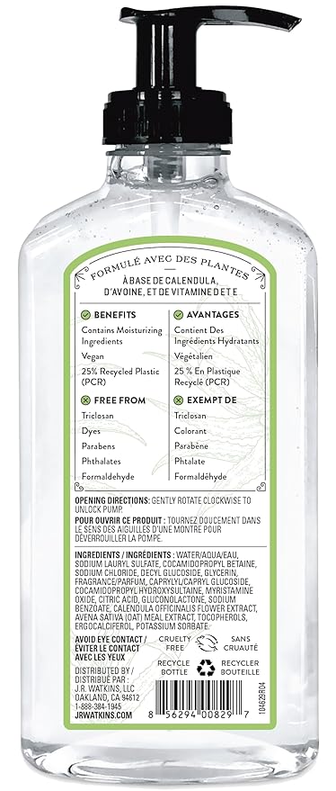 J.R. Watkins Gel Hand Soap, Scented Liquid Hand Wash - Image 2