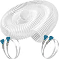 Heavy PVC Dust Collection Hose 4" x 10', Flexible Clear PVC Fume Collection Hose by Qucship