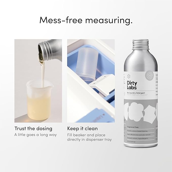 Dirty Labs | Scent Free | Bio-Liquid Laundry Detergent | 32 Loads | - Image 7