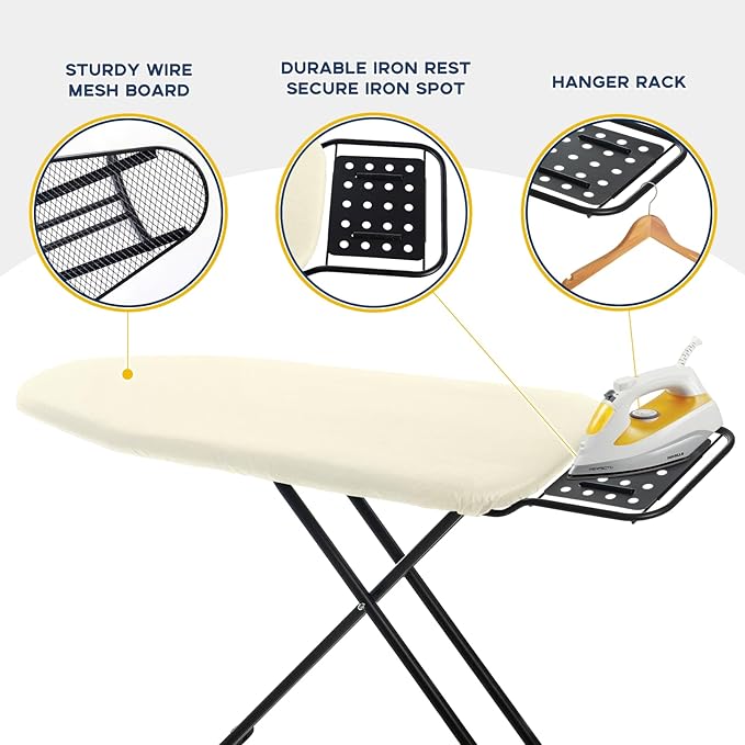 Ironing Board Full Size, RAINHOL Compact Iron Board - Image 4