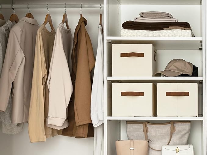 StorageWorks Storage Baskets for Shelves, Foldable Fabric Closet Storage Bins - Image 4