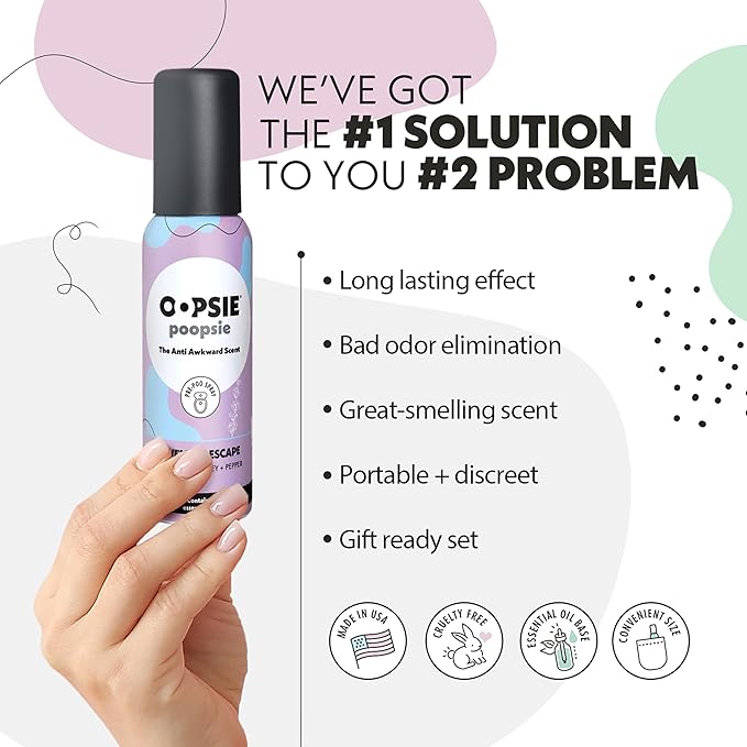 Oopsie Poopsie Pre GO toilet spray, discreet & portable original Pre-poo spray - Image 2