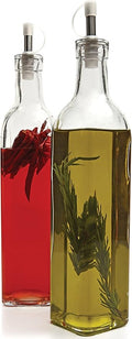Circleware Villa Olive Oil and Vinegar Glass Dispenser Bottles, 16 oz. by Circleware