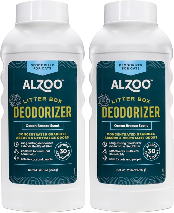 ALZOO Cat Litter Deodorizer, Concentrated Granules Absorb & Help Neutralize by ALZOO