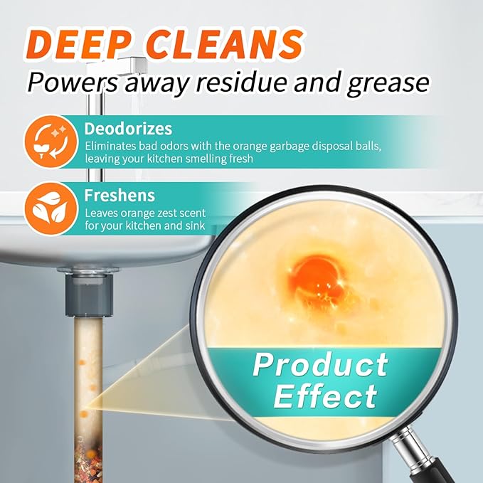 50 Count Garbage Disposal Cleaner and Deodorizer – Sink Odor Eliminator - Image 4