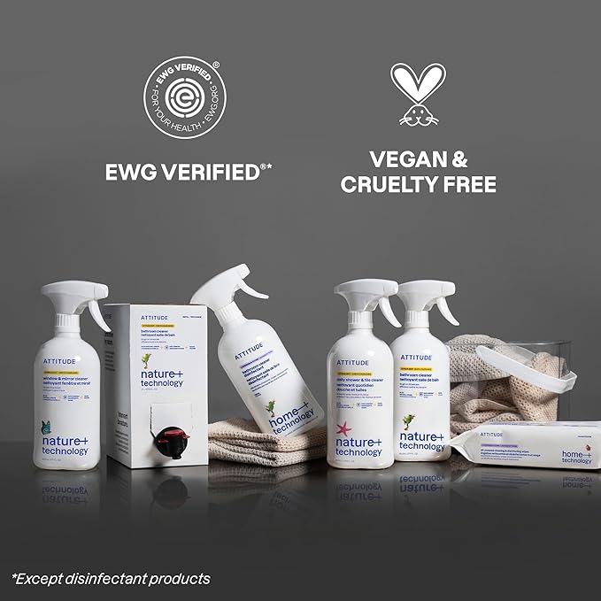 ATTITUDE Bathroom Cleaner Spray Refill, EWG Verified, Plant-Based & Vegan - Image 6