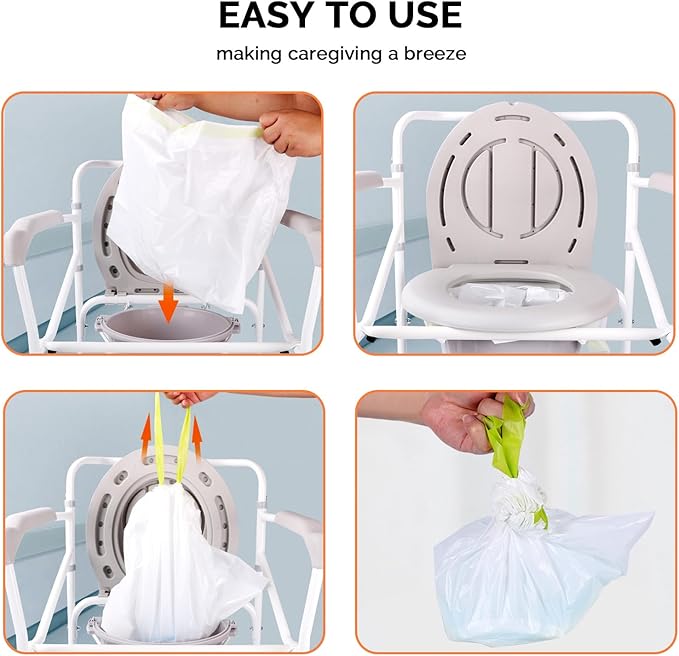 Commode Liners with Absorbent Pads - Image 3