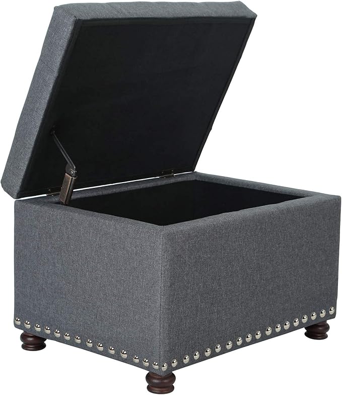 Joveco Storage Ottoman Bench Rectangular Fabric Organization Foot Rest - Image 4