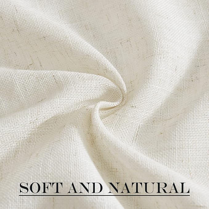 NICETOWN Linen Sheer Patio Door Curtain Drapery Panel - Image 7