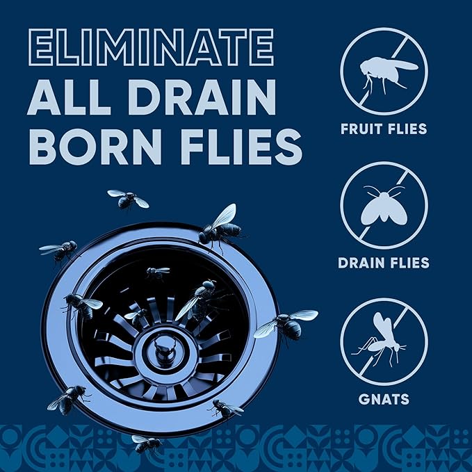 Fruit Fly Drain Treatment | Drain Fly Eliminator | Eliminates Gnats, Sewer - Image 2