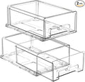 2 Pack Stackable Storage Drawers by BOICHU--Agoodhelperforyou