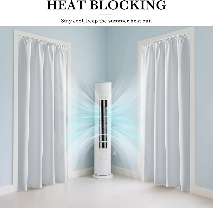 RYB HOME Mini Small 100% Blackout Curtains - Image 4