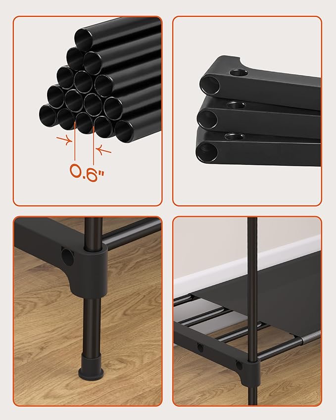 Clothes Rack, Portable Closet, 54.3 Inch Large Capacity Wardrobe Closet - Image 6