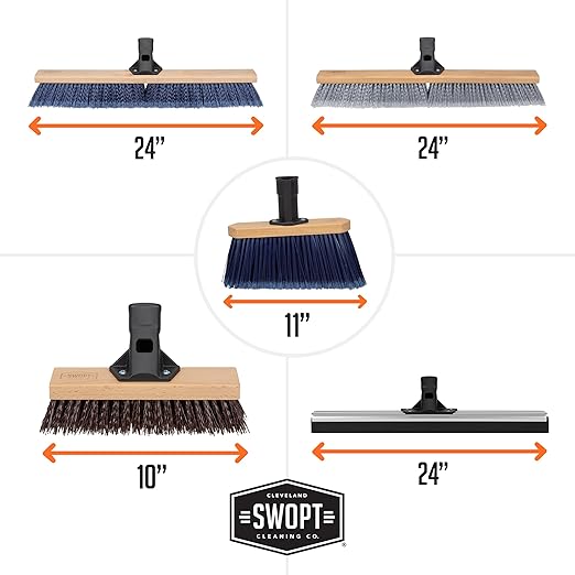 SWOPT Garage Kit — Includes 48” and 60” Wooden Handles, Smooth Surface Push - Image 6