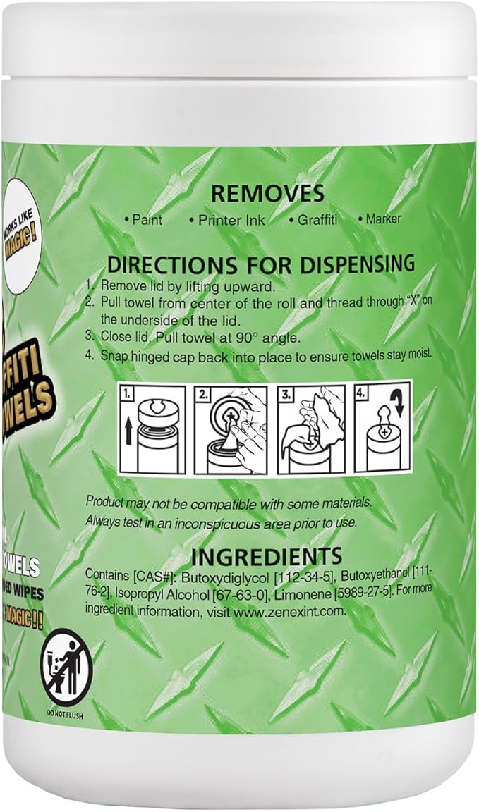 Magic Heavy Duty Paint & Graffiti Removing Wipes - Image 4