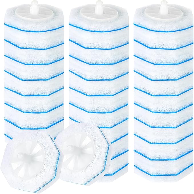30 Count Toilet Brush Refills Disposable Bowl Cleaners Compatible by HDOET