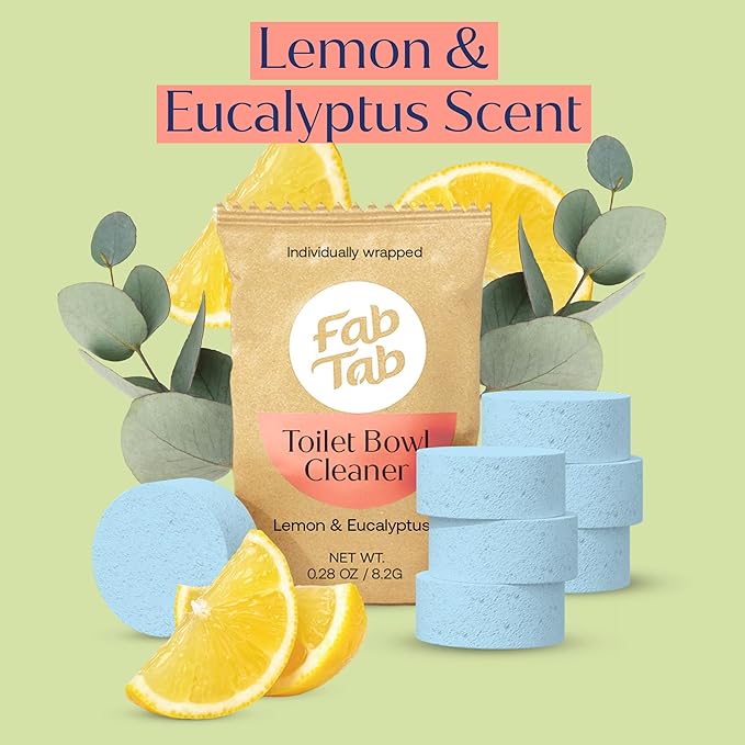 Fab Tab Toilet Bowl Cleaner Tablets, Powerful Stain Removal, No Harsh Chemicals - Image 7