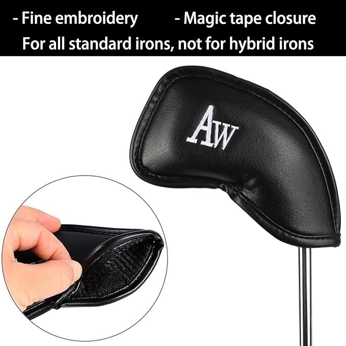 Golf Iron Head Covers Synthetic Leather Waterproof Club Head Covers - Image 3