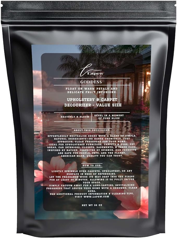 Goddess Carpet Freshener Powder Refill 36 oz | Powerful Odor Eliminator by Lapew