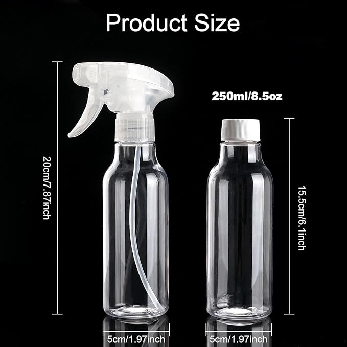 Cosywell Plastic Spray Bottles 8.8oz/260ml 3 Pack Empty Spray Bottle - Image 2