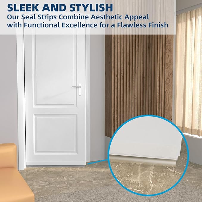 Heavy-Duty 36 ft x 2 in Weather Stripping, Extra Thick 2mm Door Draft Stopper - Image 9