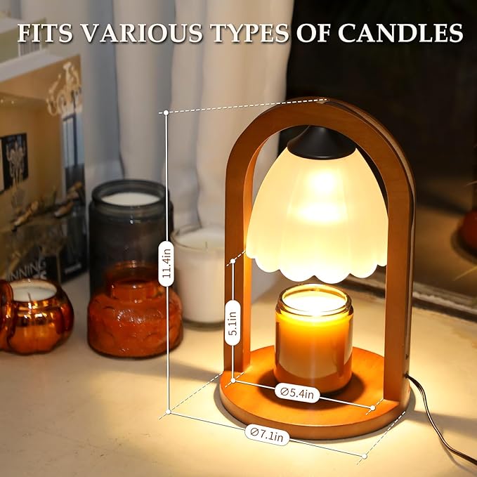 Candle Warmer Lamp with Timer and Dimmer，Electric Candle Lamp Warmer - Image 2