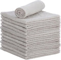 Superio Cotton Terry Washcloths Grey Towels 100% Cotton Cleaning Cloth 16" Rags by Superio