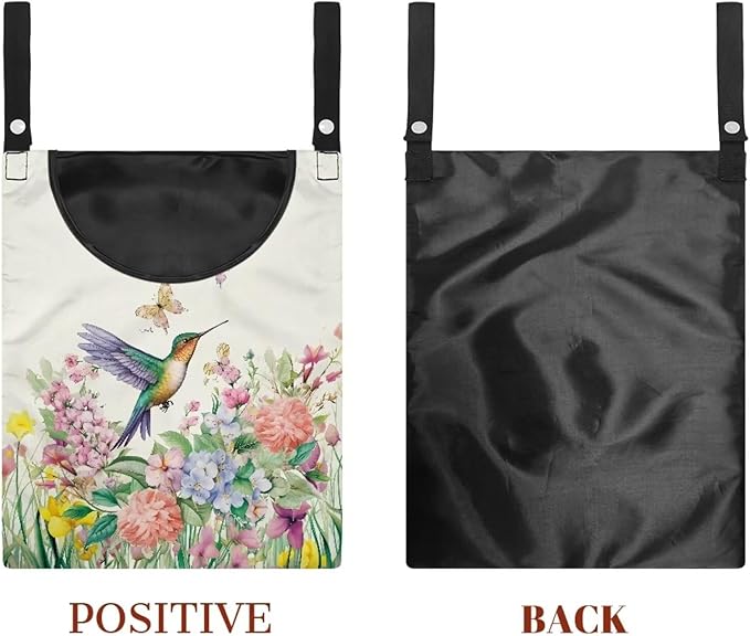 Hummingbird Handy Clothespin Bags Floral Space-Saving Clothespin Storage Hanger - Image 7