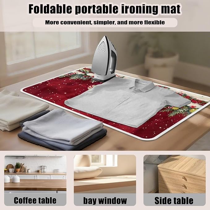 Ironing Mat Christmas Portable Iron Pad Magnetic Cover and Padding - Image 6
