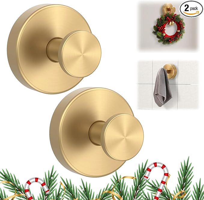 Suction Cup Hooks for Wreaths on Glass, 2025 New No Drill Suction Cup Hooks by Unknown