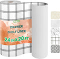 OcePor Non-Adhesive Drawer and Shelf Liner 24IN x 20FT，Non Slip Cabinet and by OcePor