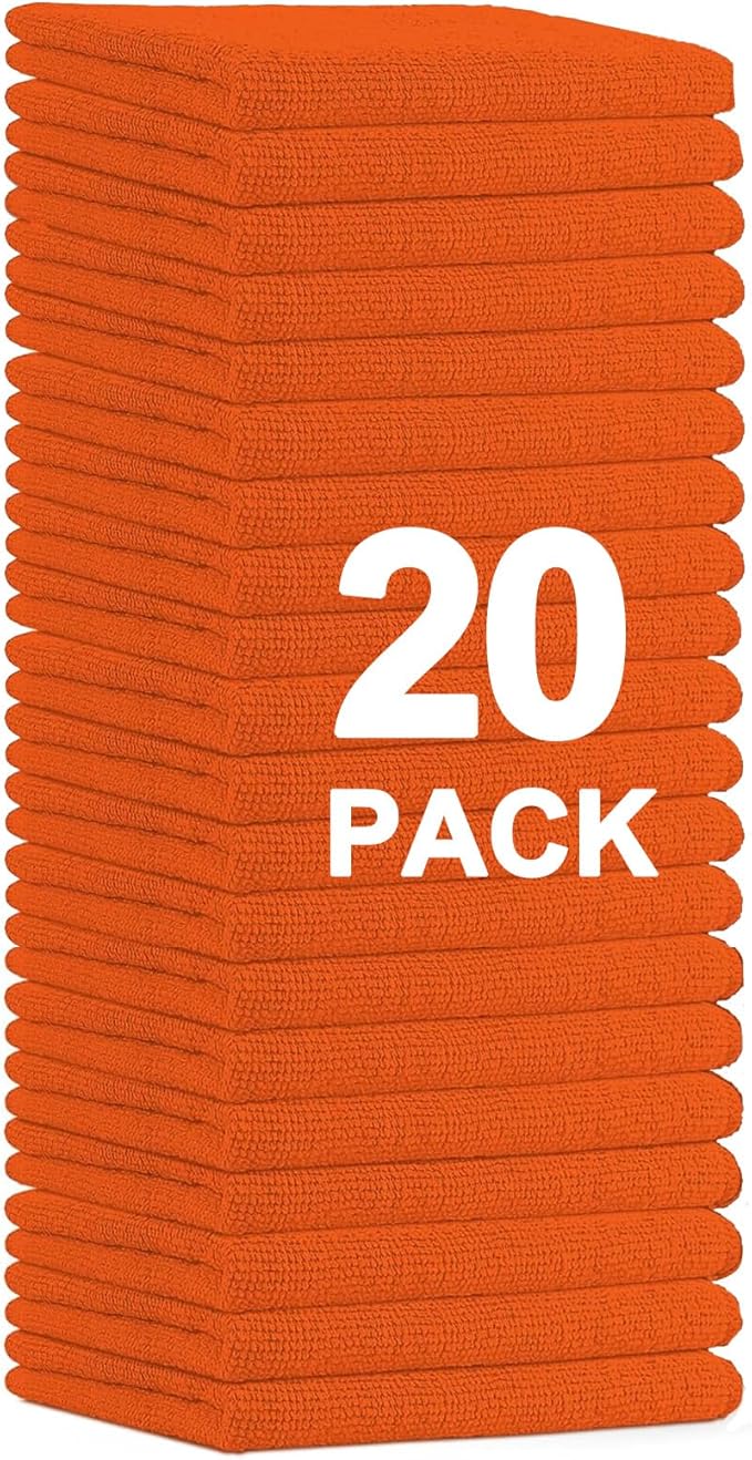 MRD's Home 20Pack Microfiber Cleaning Cloth in Bag, Lint Free, Scratch & - Image 7